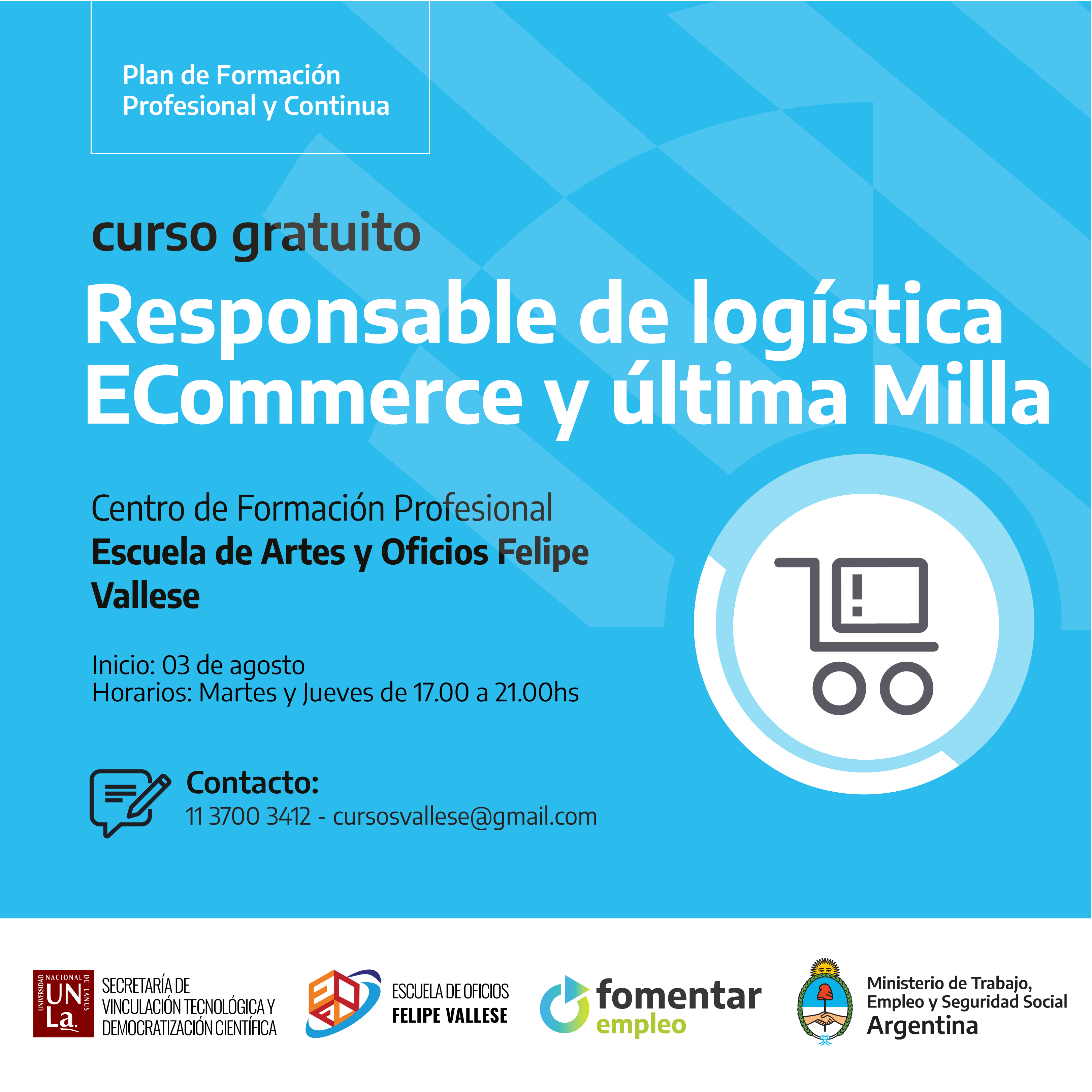 Responsable de logística ECommerce y última Milla