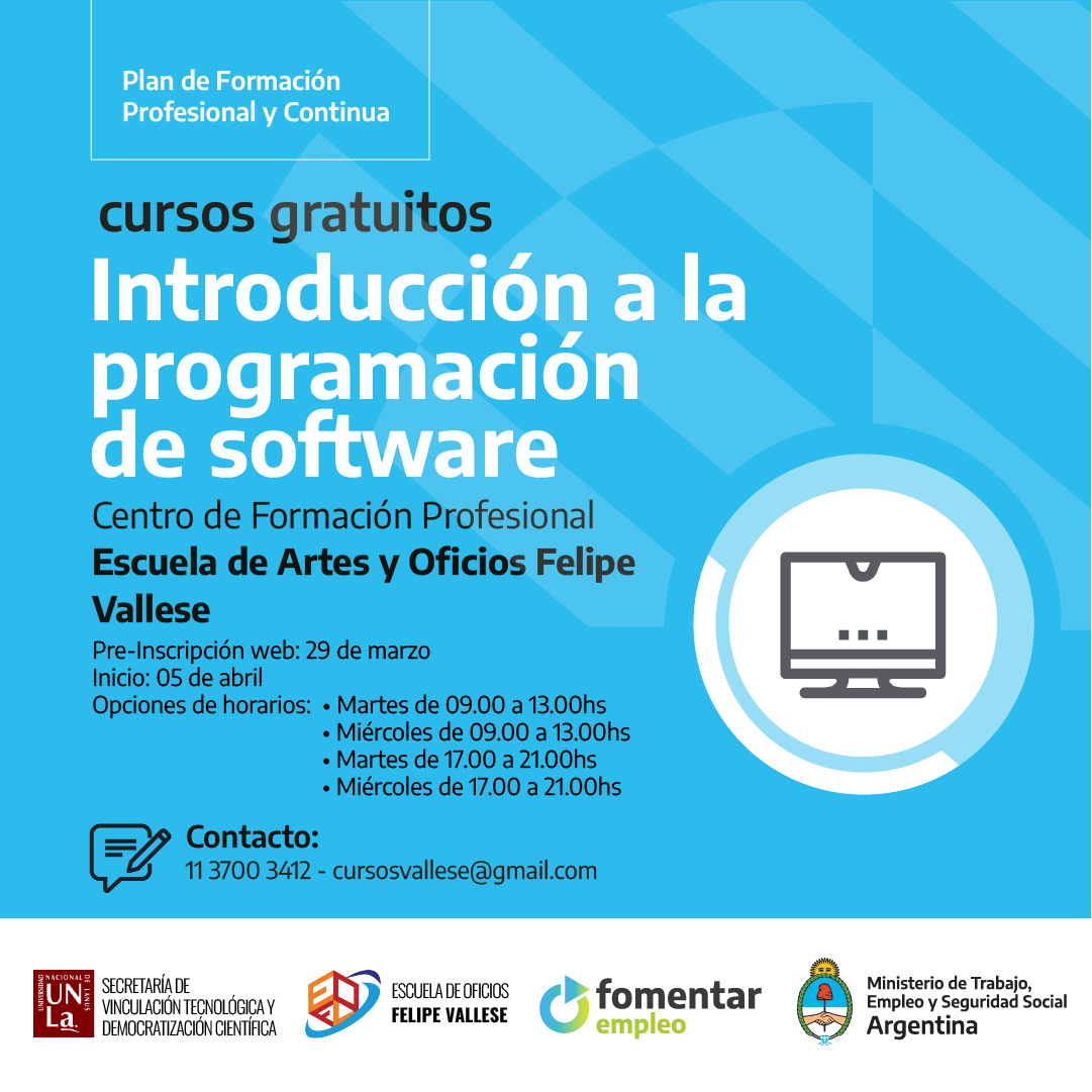 Cursos Introducción a la Programación